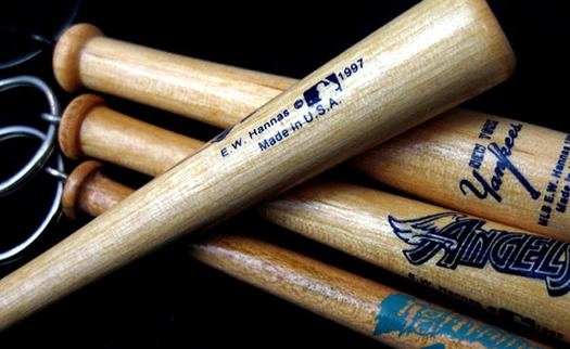 Baseball bat keyrings Baseball bat keyrings